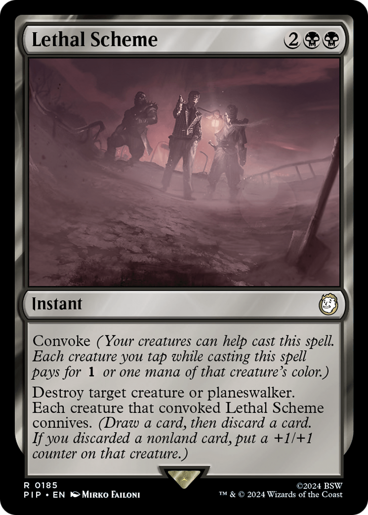 Lethal Scheme (PIP-185) [Fallout] MTG Single Wizards of the Coast