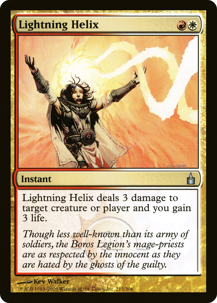 Lightning Helix (RAV-213) [Ravnica: City of Guilds] MTG Single Wizards of the Coast