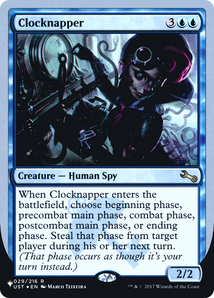 Clocknapper (LIST-014) [Mystery Booster] The List (Unfinity Foil Edition) Foil MTG Single Wizards of the Coast