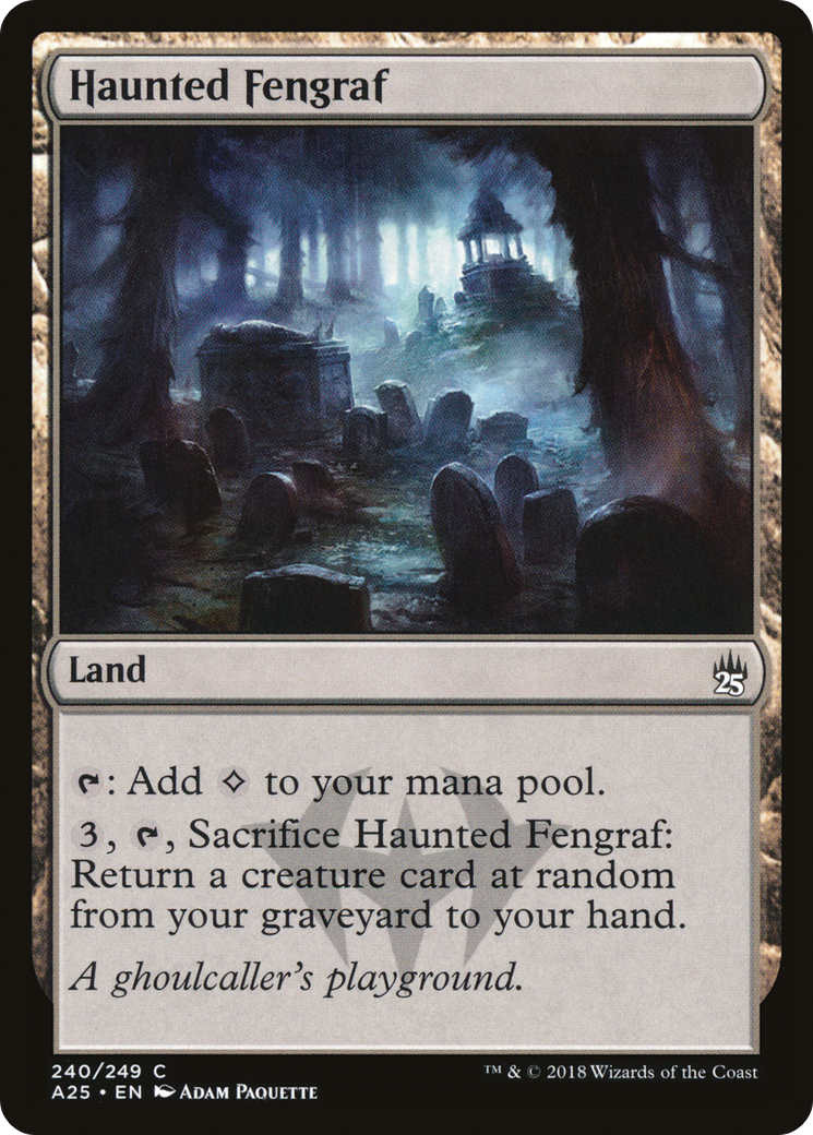 Haunted Fengraf (A25-240) [Masters 25] MTG Single Wizards of the Coast