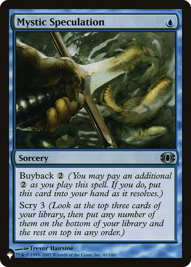 Mystic Speculation (LIST-41/180) [Mystery Booster] The List MTG Single Wizards of the Coast