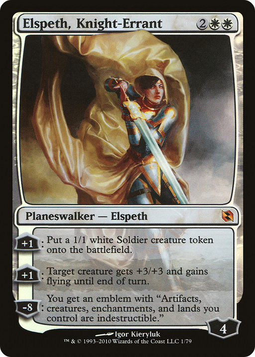 Elspeth, Knight-Errant (DDF-001) [Misc] Duel Decks: Elspeth vs. Tezzeret Foil MTG Single Wizards of the Coast