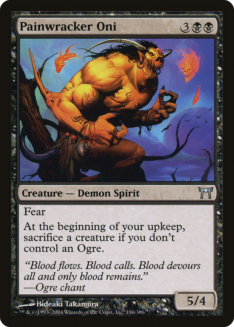Painwracker Oni (CHK-136) [Champions of Kamigawa] MTG Single Wizards of the Coast
