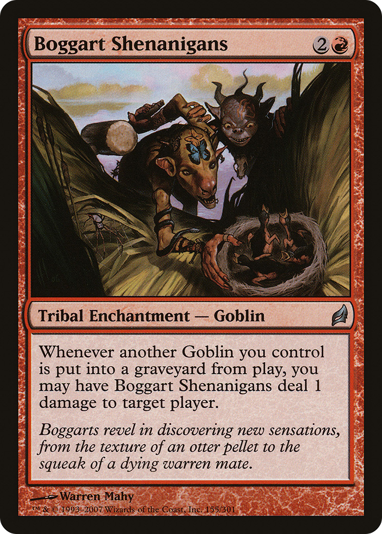 Boggart Shenanigans (LRW-155) [Lorwyn] Foil MTG Single Wizards of the Coast