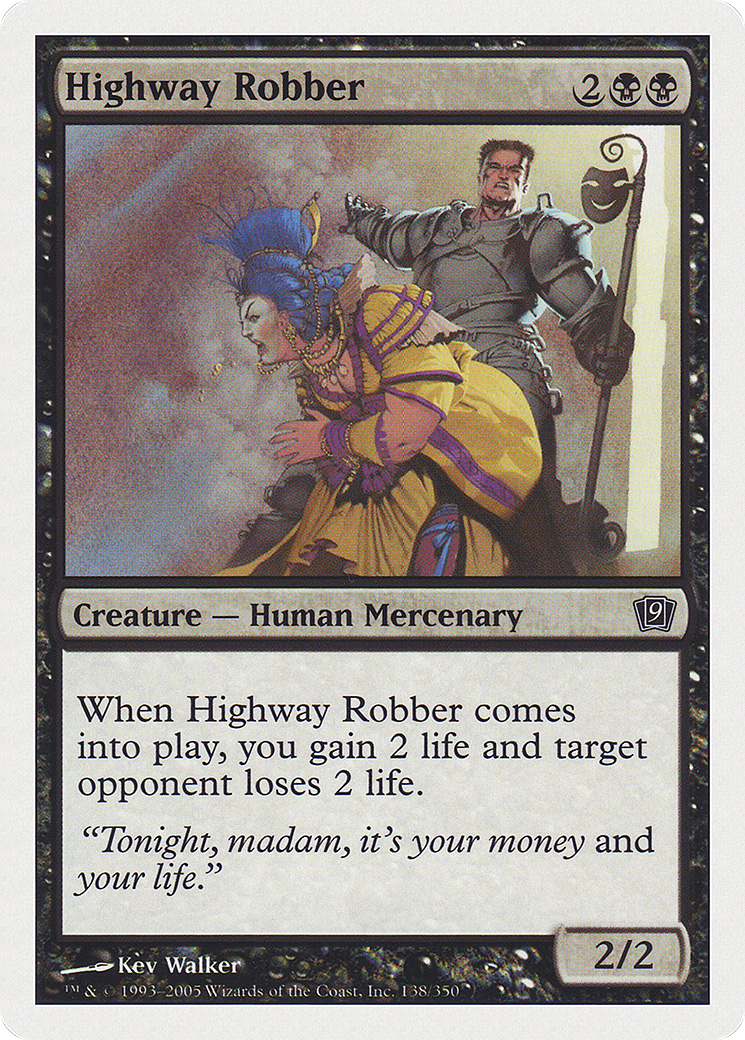Highway Robber (9ED-138) [9th Edition] Foil MTG Single Wizards of the Coast