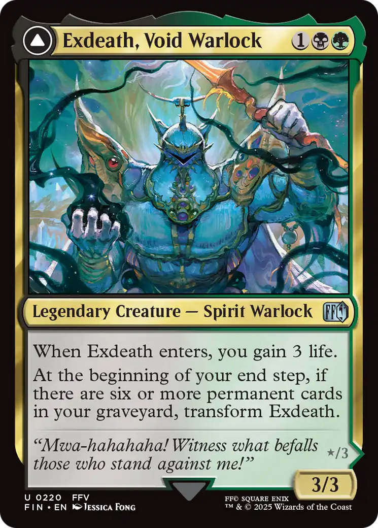 Exdeath, Void Warlock (FIN-220) [FINAL FANTASY] MTG Single Wizards of the Coast