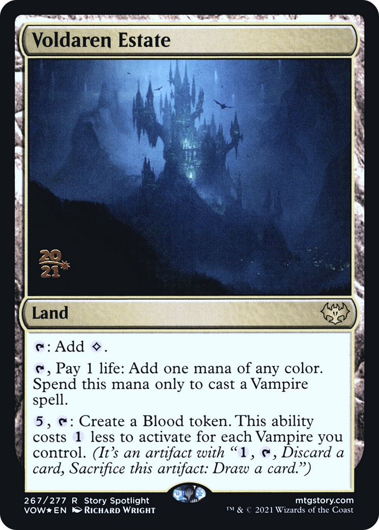 Voldaren Estate (PRE-267) [Innistrad: Crimson Vow Promos] Foil MTG Single Wizards of the Coast