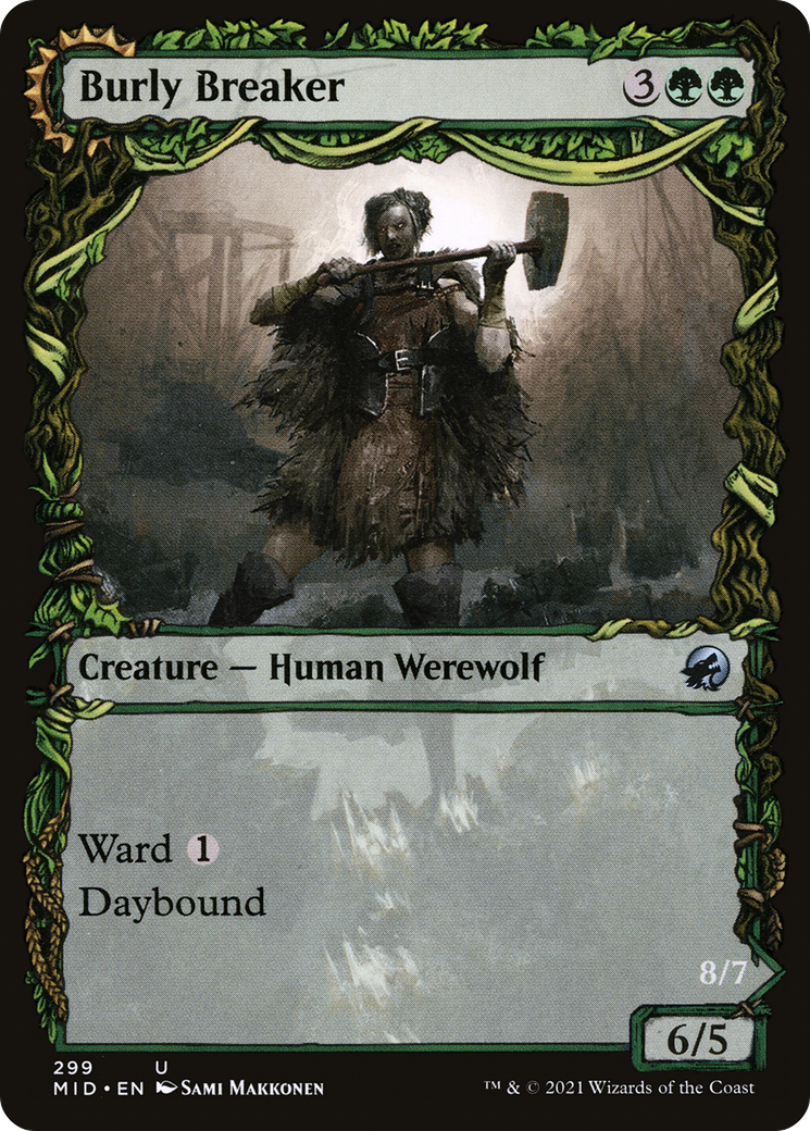 Burly Breaker (MID-299) [Innistrad: Midnight Hunt] (Showcase) MTG Single Wizards of the Coast