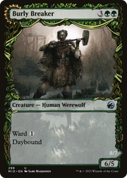 Burly Breaker (MID-299) [Innistrad: Midnight Hunt] (Showcase) Foil MTG Single Wizards of the Coast