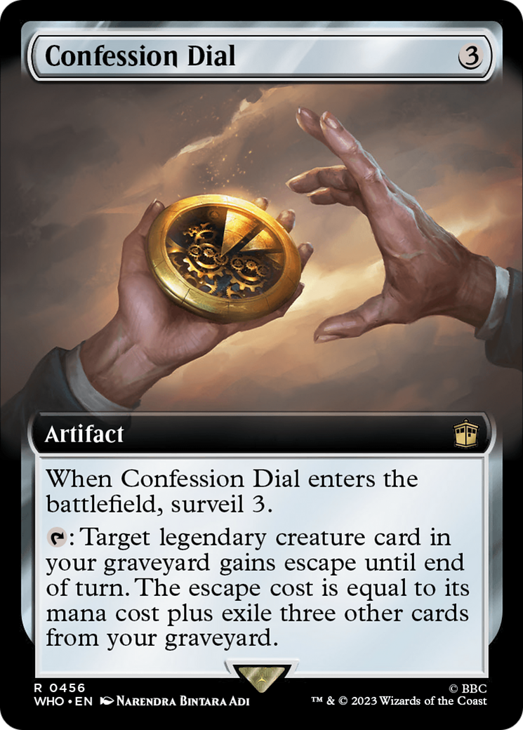 Confession Dial (WHO-456) [Doctor Who] (Extended Art) MTG Single Wizards of the Coast