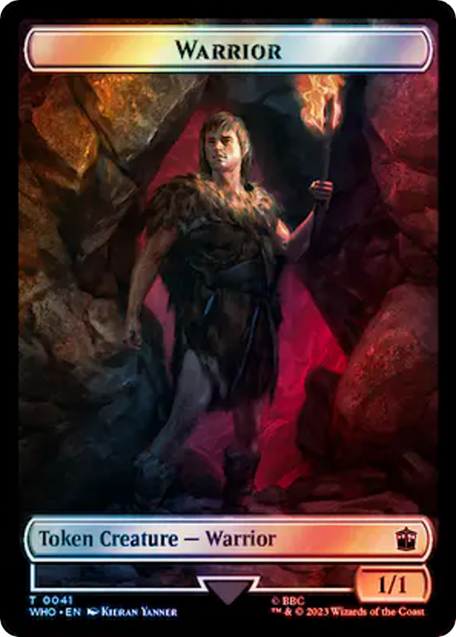 Warrior (TWHO-041) [Tokens] Doctor Who Tokens Foil MTG Single Wizards of the Coast