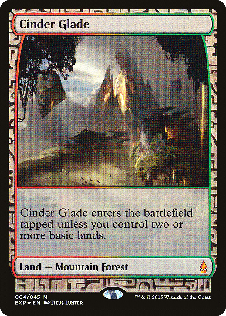 Cinder Glade (EXP-004) [Zendikar Expeditions] Foil MTG Single Wizards of the Coast
