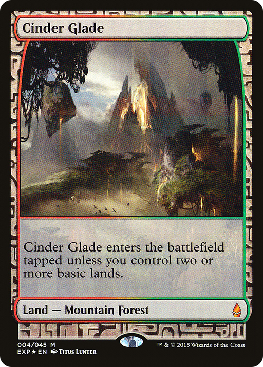 Cinder Glade (EXP-004) [Zendikar Expeditions] Foil MTG Single Wizards of the Coast