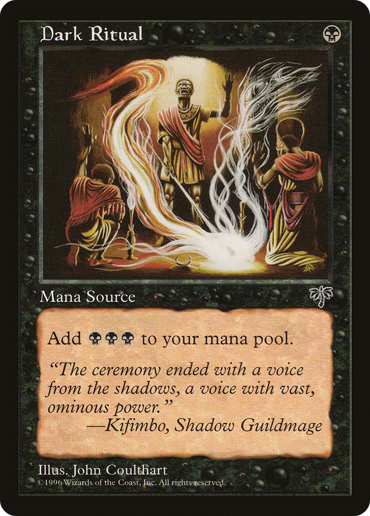 Dark Ritual (MIR-) [Mirage] MTG Single Wizards of the Coast