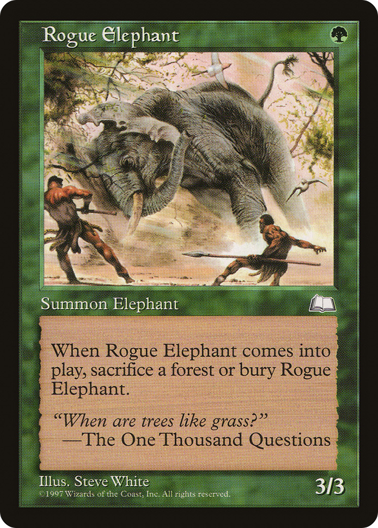 Rogue Elephant (WTH-139) [Weatherlight] MTG Single Wizards of the Coast