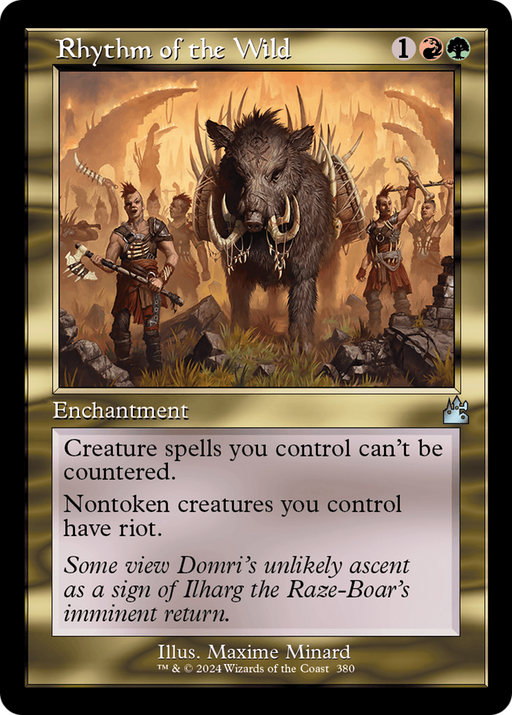 Rhythm of the Wild (RVR-380) [Ravnica Remastered] Foil MTG Single Wizards of the Coast