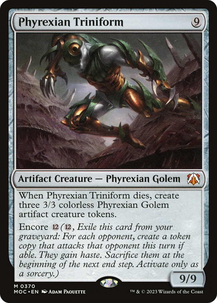 Phyrexian Triniform (MOC-370) [March of the Machine Commander] MTG Single Wizards of the Coast