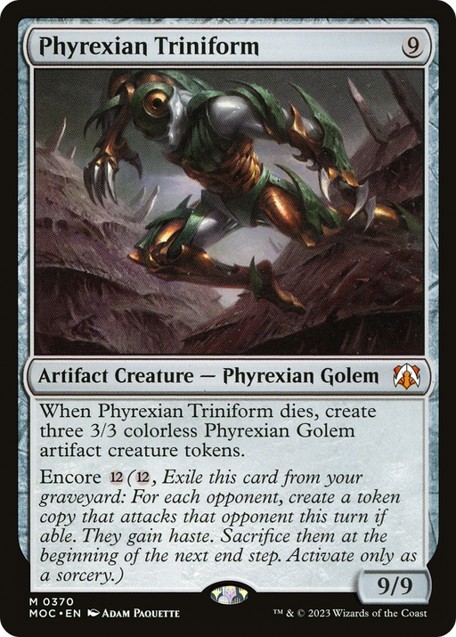 Phyrexian Triniform (MOC-370) [March of the Machine Commander] MTG Single Wizards of the Coast