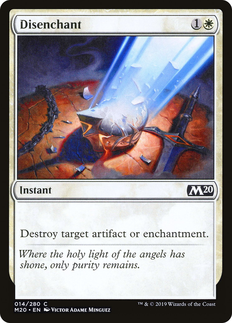 Disenchant (M20-014) [Core Set 2020] Foil MTG Single Wizards of the Coast