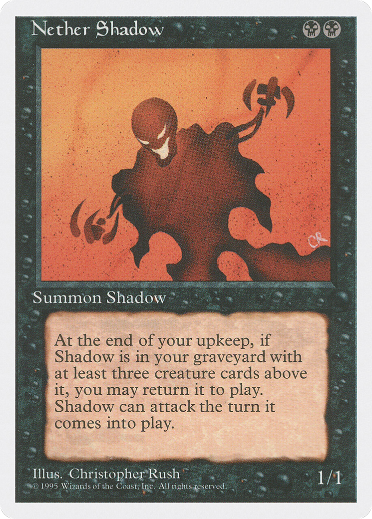 Nether Shadow (4ED-149) [Fourth Edition] MTG Single Magic: The Gathering