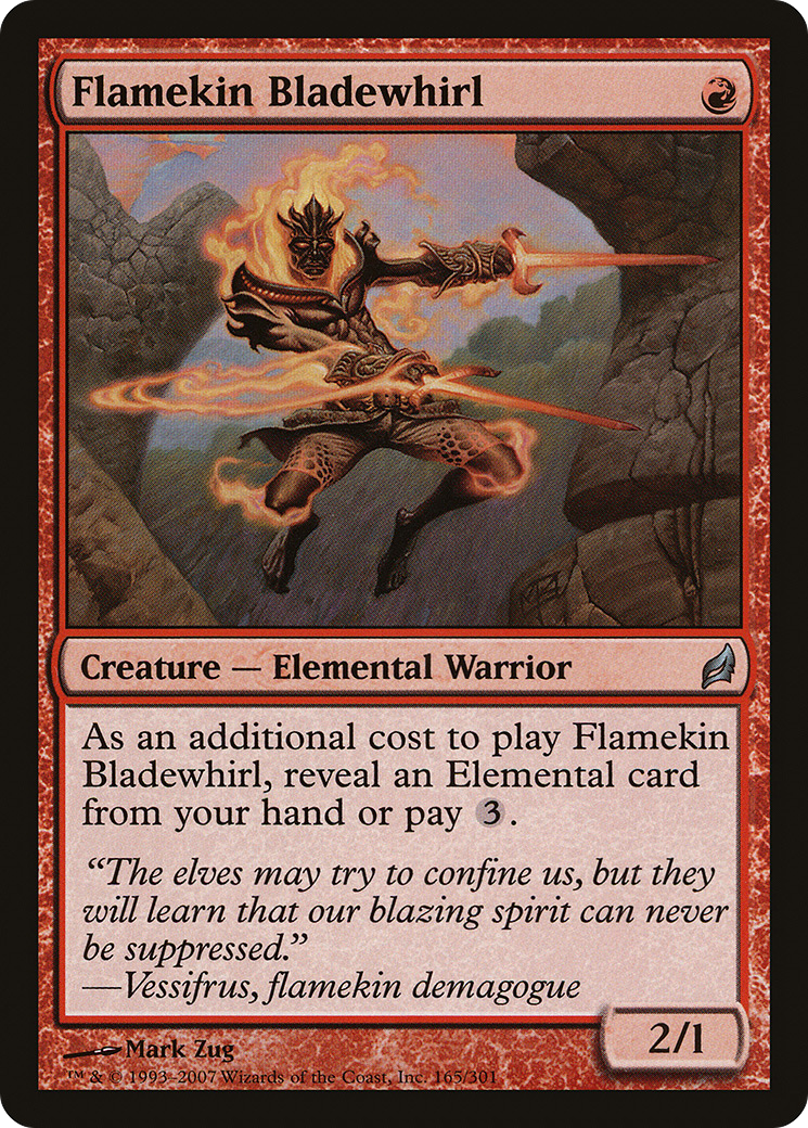 Flamekin Bladewhirl (LRW-165) [Lorwyn] MTG Single Wizards of the Coast