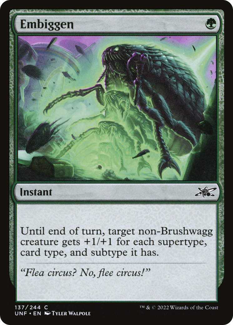 Embiggen (UNF-137) [Unfinity] MTG Single Wizards of the Coast