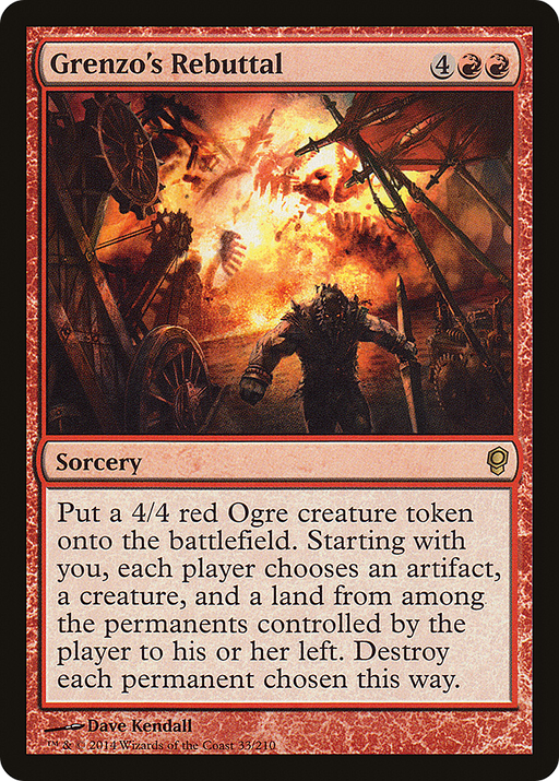 Grenzo's Rebuttal (CNS-033) [Conspiracy] MTG Single Wizards of the Coast