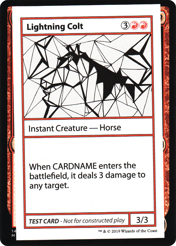 Lightning Colt (CMB1-057) [Mystery Booster] Playtest Cards 2021 MTG Single Wizards of the Coast