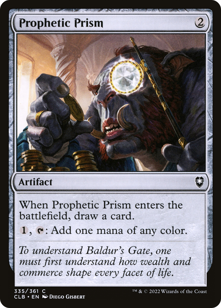 Prophetic Prism (CLB-335) [Commander Legends: Battle for Baldur's Gate] MTG Single Wizards of the Coast