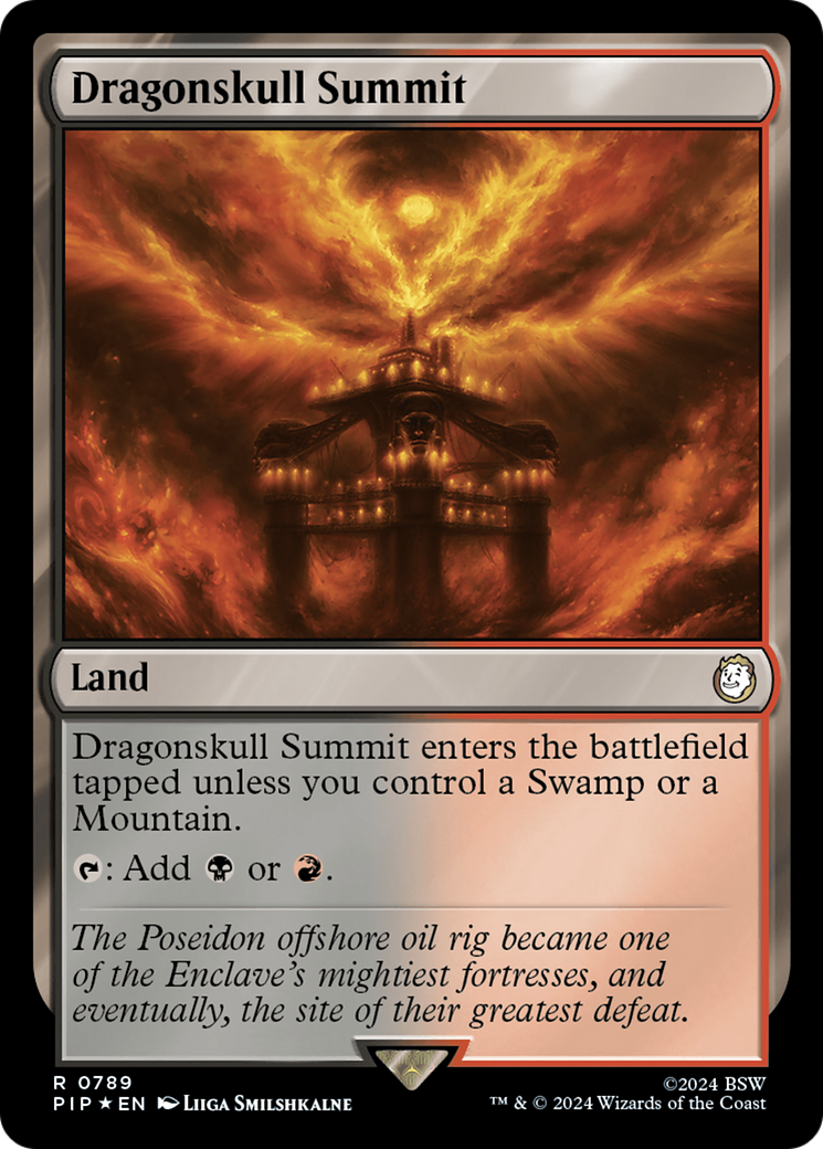 Dragonskull Summit (Surge Foil) (PIP-789) [Fallout] Foil MTG Single Wizards of the Coast
