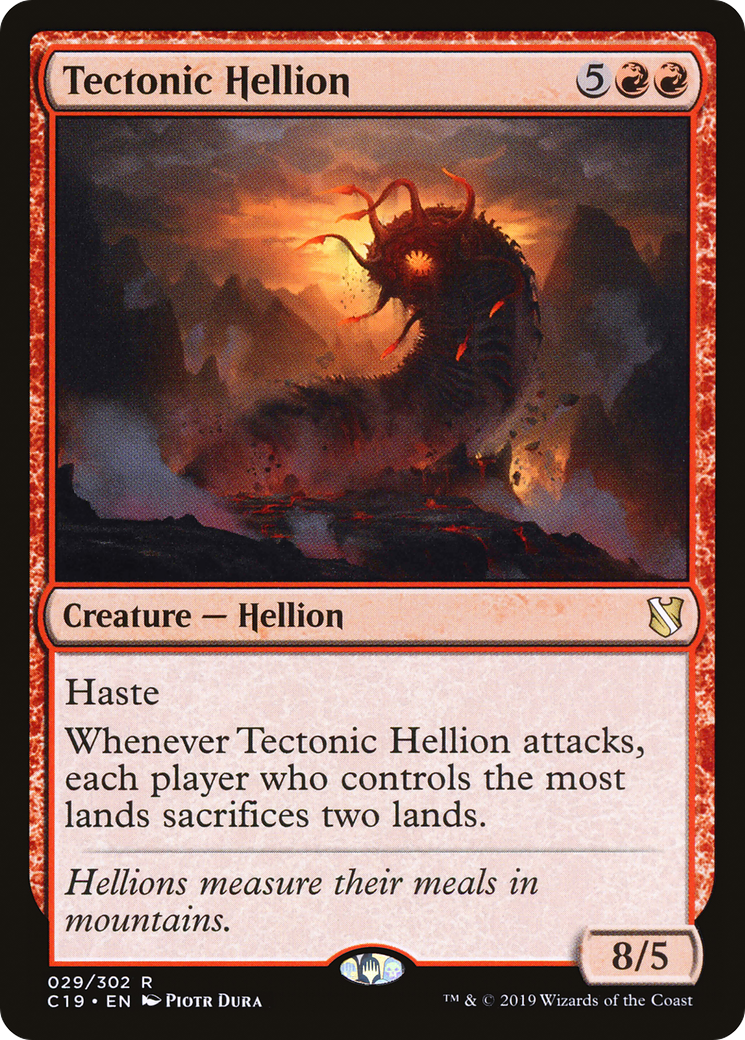 Tectonic Hellion (C19-029) [Commander 2019] MTG Single Wizards of the Coast