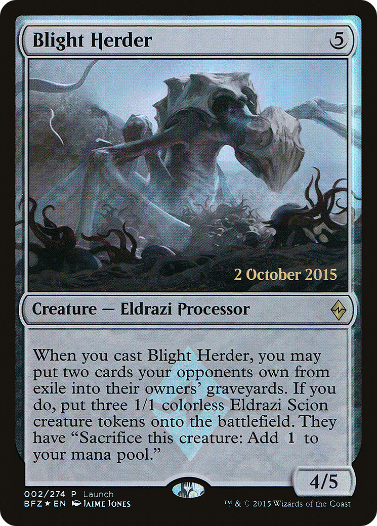 Blight Herder (LARP-002) [Battle for Zendikar Promos] Foil MTG Single Wizards of the Coast