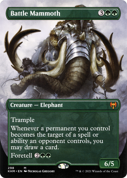 Battle Mammoth (KHM-298) [Kaldheim] (Borderless) MTG Single Wizards of the Coast