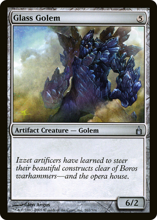 Glass Golem (RAV-261) [Ravnica: City of Guilds] MTG Single Wizards of the Coast