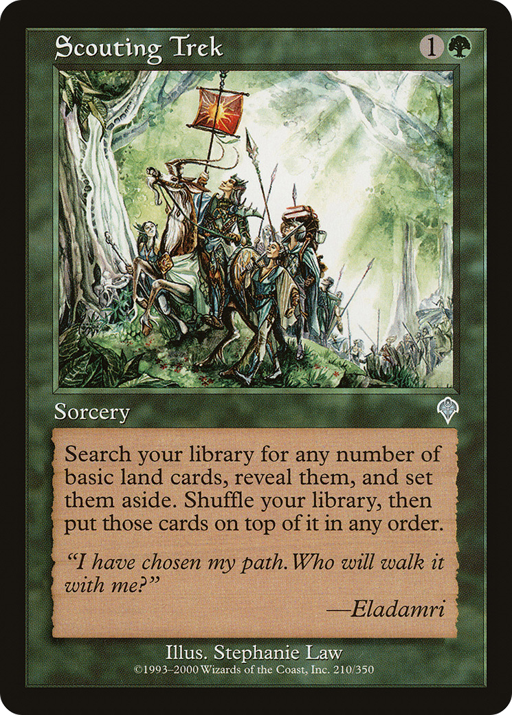 Scouting Trek (INV-210) [Invasion] Foil MTG Single Wizards of the Coast