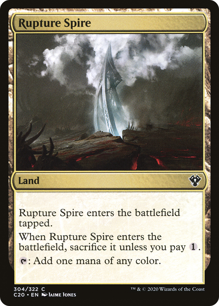 Rupture Spire (C20-304) [Commander 2020] MTG Single Wizards of the Coast