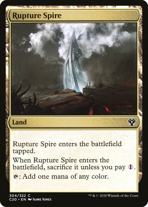 Rupture Spire (C20-304) [Commander 2020] MTG Single Wizards of the Coast