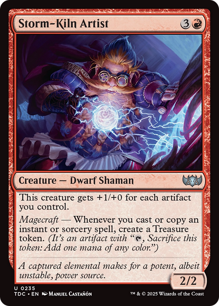 Storm-Kiln Artist (TDC-235) [Commander: Tarkir: Dragonstorm] MTG Single Wizards of the Coast