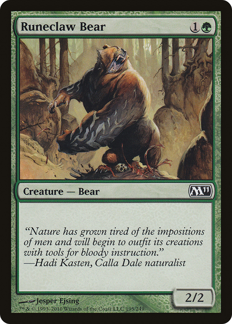Runeclaw Bear (M11-195) [Magic 2011] MTG Single Wizards of the Coast