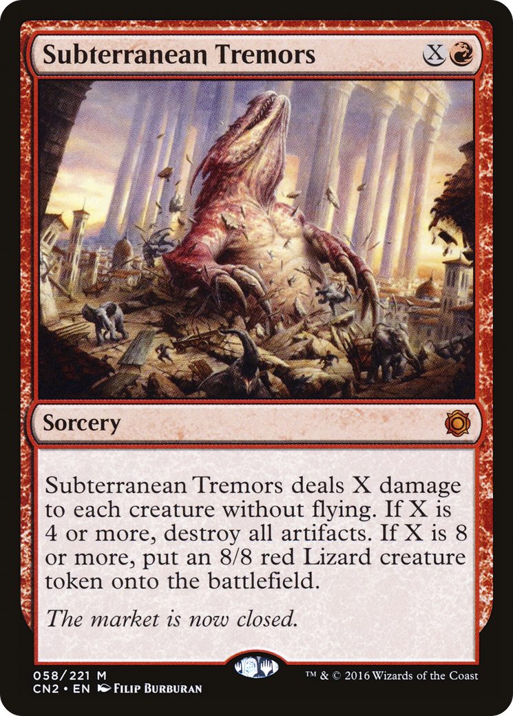 Subterranean Tremors [Conspiracy: Take the Crown] MTG Single Magic: The Gathering