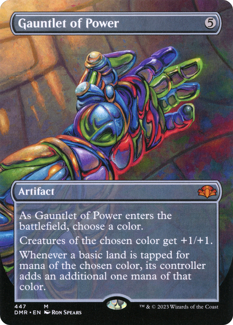 Gauntlet of Power (DMR-447) [Dominaria Remastered] (Borderless) Foil MTG Single Wizards of the Coast