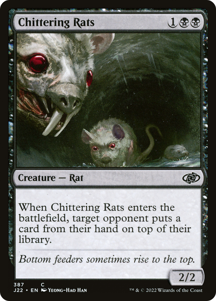 Chittering Rats (J22-387) [Jumpstart 2022] MTG Single Wizards of the Coast