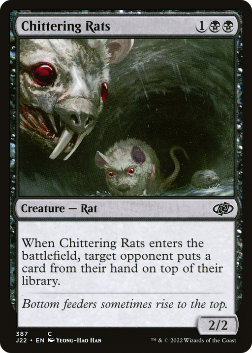 Chittering Rats (J22-387) [Jumpstart 2022] MTG Single Wizards of the Coast