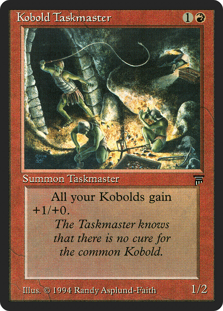 Kobold Taskmaster (LEG-156) [Oldschool] Legends MTG Single Wizards of the Coast