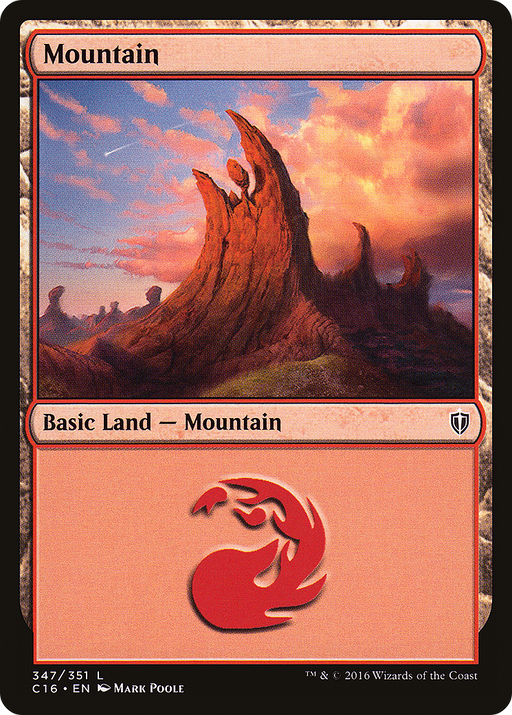 Mountain (347) (C16-347) [Commander 2016] MTG Single Wizards of the Coast