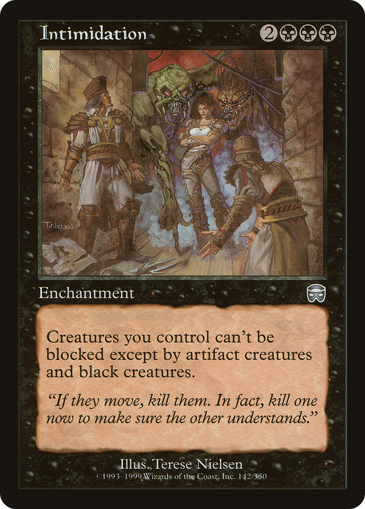 Intimidation (MMQ-142) [Mercadian Masques] MTG Single Wizards of the Coast