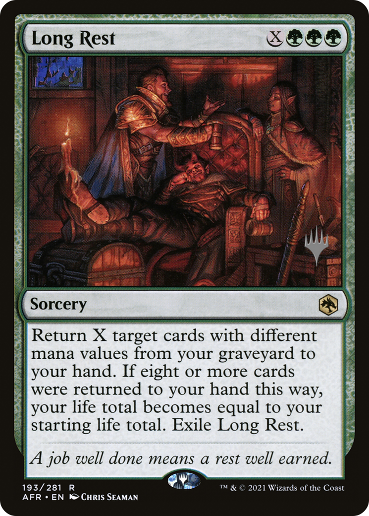 Long Rest (PPAFR-193) [Adventures in the Forgotten Realms Promos] MTG Single Wizards of the Coast