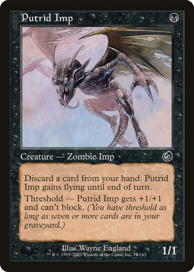 Putrid Imp (TOR-077) [Torment] MTG Single Wizards of the Coast
