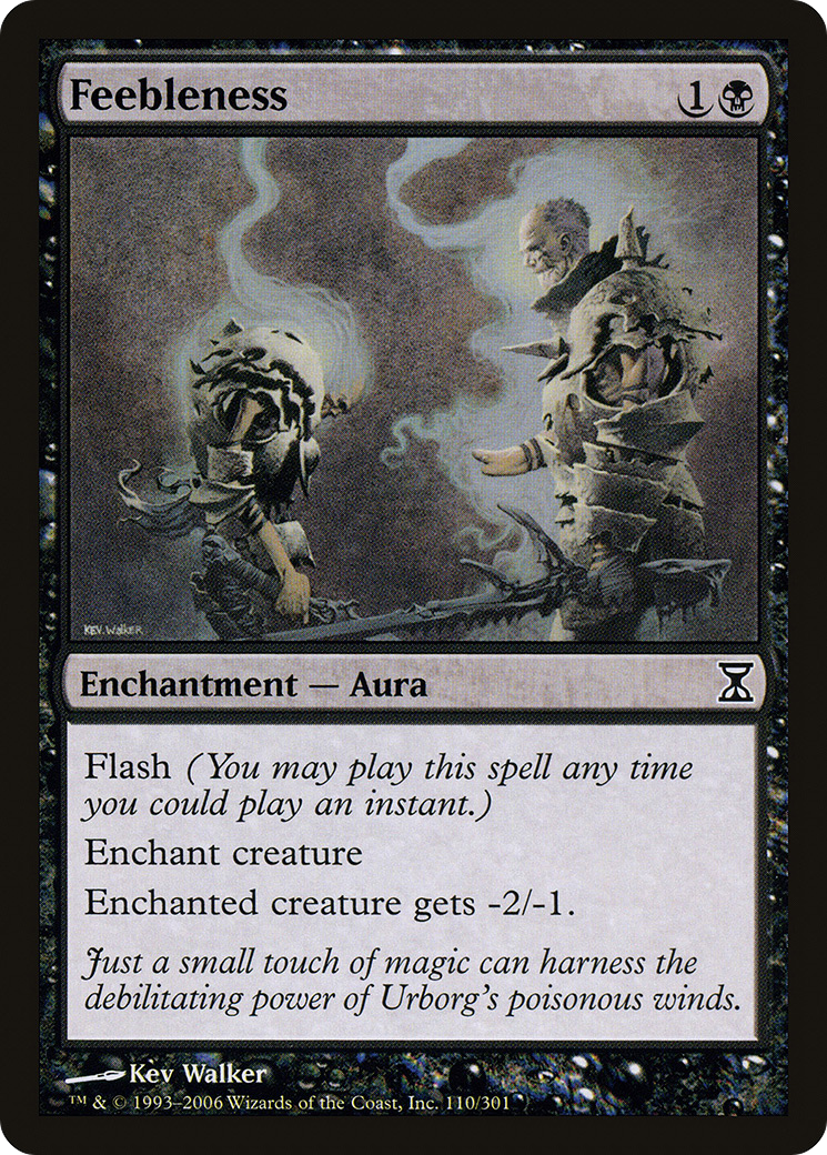 Feebleness (TSP-110) [Time Spiral] MTG Single Wizards of the Coast