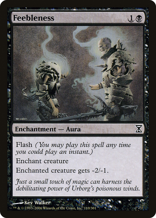 Feebleness (TSP-110) [Time Spiral] MTG Single Wizards of the Coast